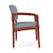 Lesro Lenox Wood Wide Guest Chair Wood Frame, Cherry, RS Rain Song Upholstery LW1201 - alternate 2